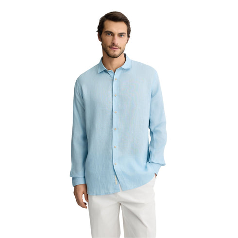 Liu Jo Camicia di lino Camicia Uomo in 100% Lino Celeste P25 - LIU.JOQA5097T4359 - 54105 - 39 - Francavilla Moda
